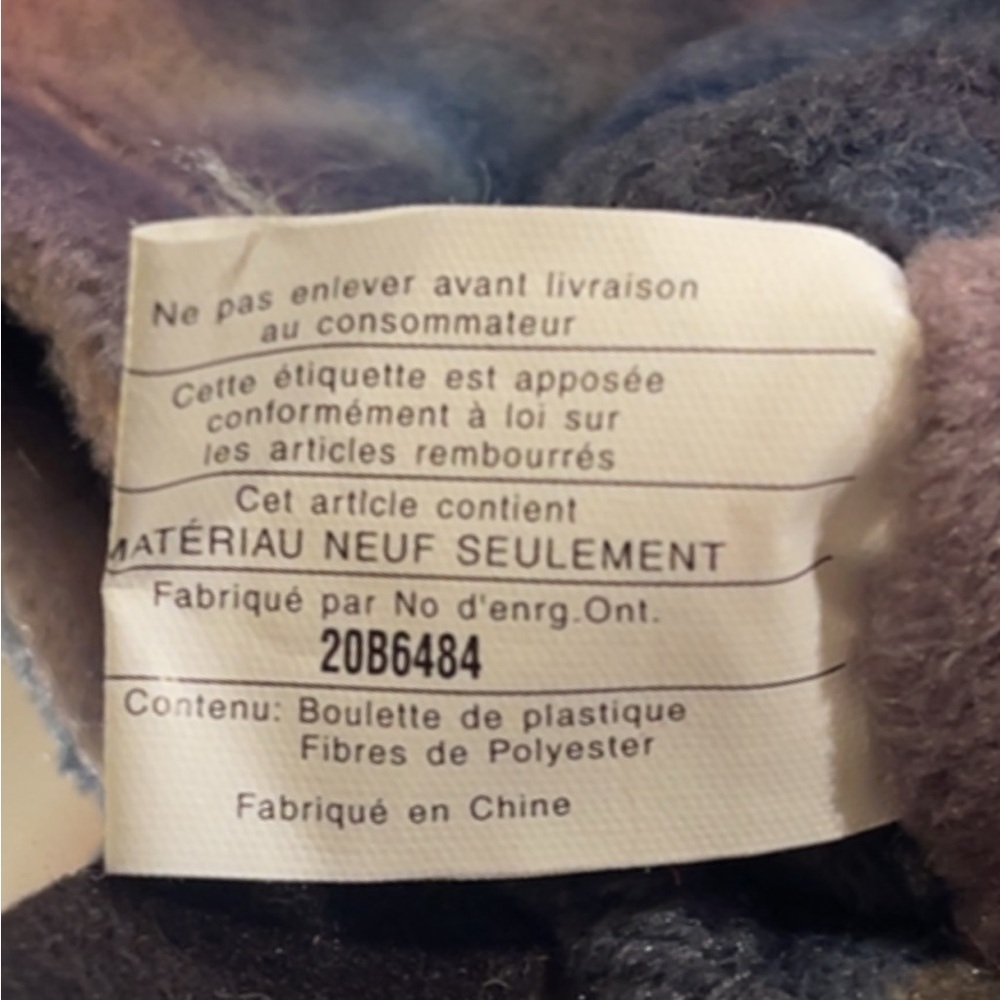 ‘96 - Ty - Tye Dye Batty the Bat Beanie Baby - Picture 13 of 13